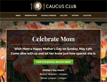 Tablet Screenshot of caucusclubdetroit.com